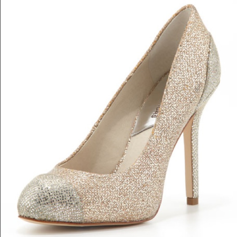 Michael Kors Silver and Gold Heels
